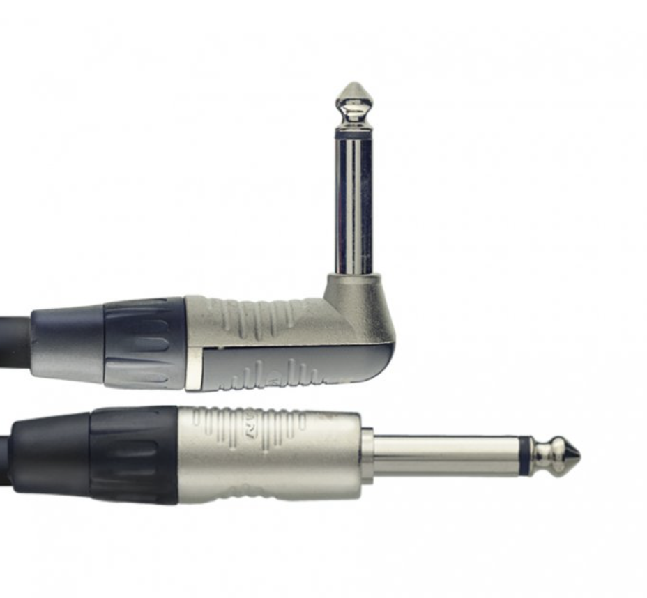 STAGG Instrumentenkabel Klinke/Klinke (m/m gerade/L-Form) 6 m