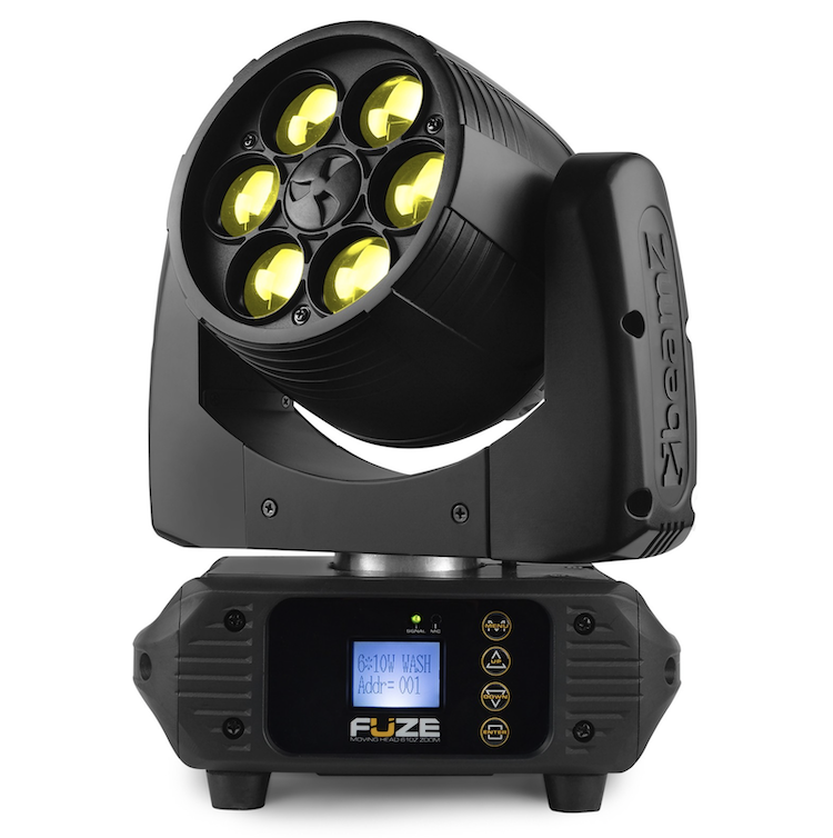 BEAMZ FUZE610Z Wash 6x 10W LED Moving Head mit Zoom