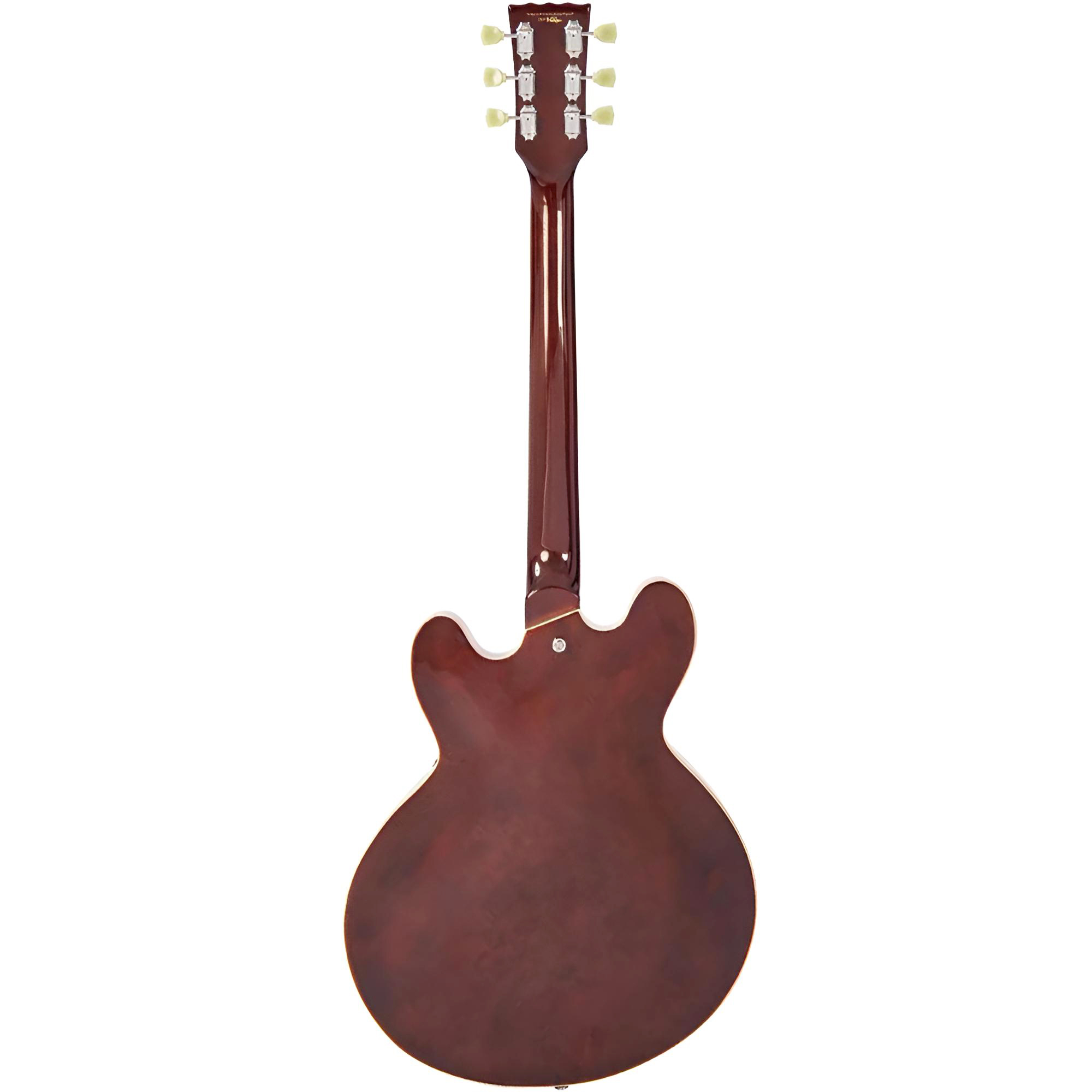 VINTAGE Reissued VSA500W Natural Walnut Semi-Hollow E-Gitarre