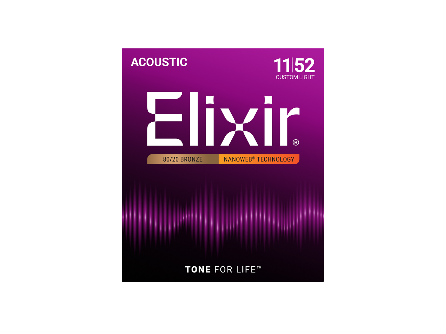 ELIXIR Westerngitarrensatien 80/20 Bronze 11- 52   E11027