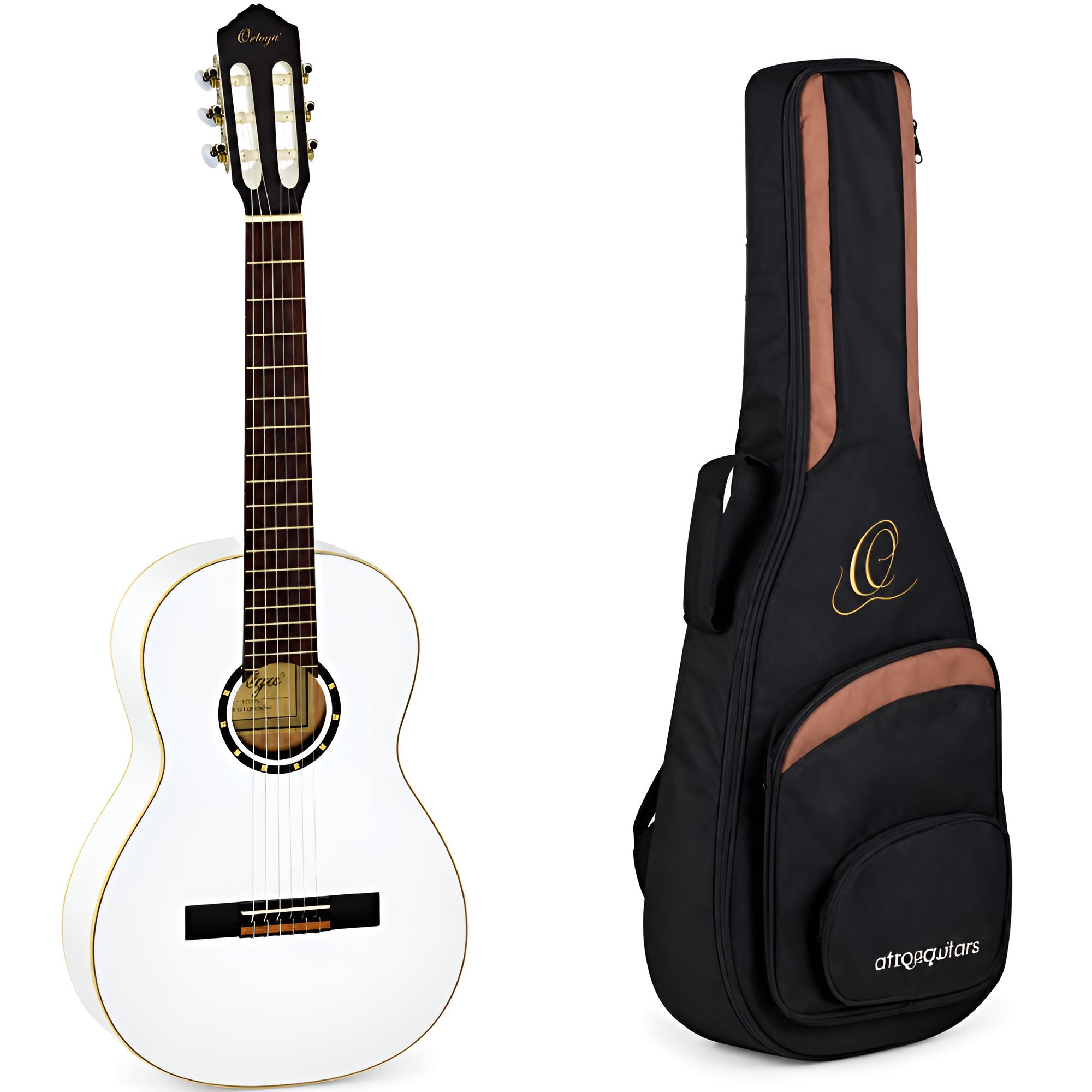 ORTEGA R121WH Family Series 4/4 Konzertgitarre weiß inkl. Tasche