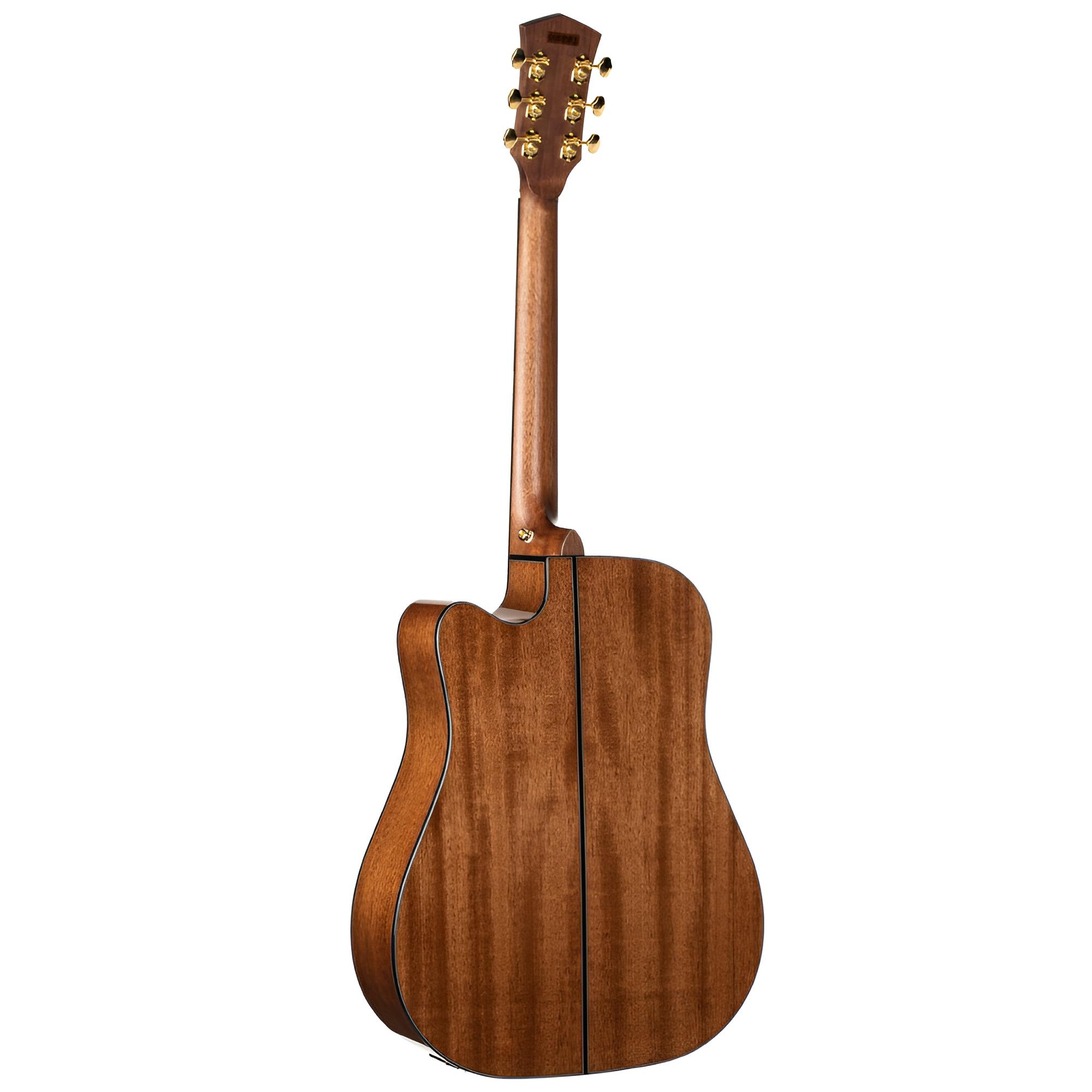 CORT GOLD-DC6 Natural Gloss Westerngitarre mit Pickup inkl. Softcase