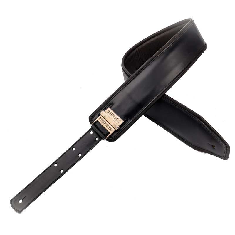 clip-clap BOURBON STRAP Gitarrengurt Clip Clap BK Schwarz