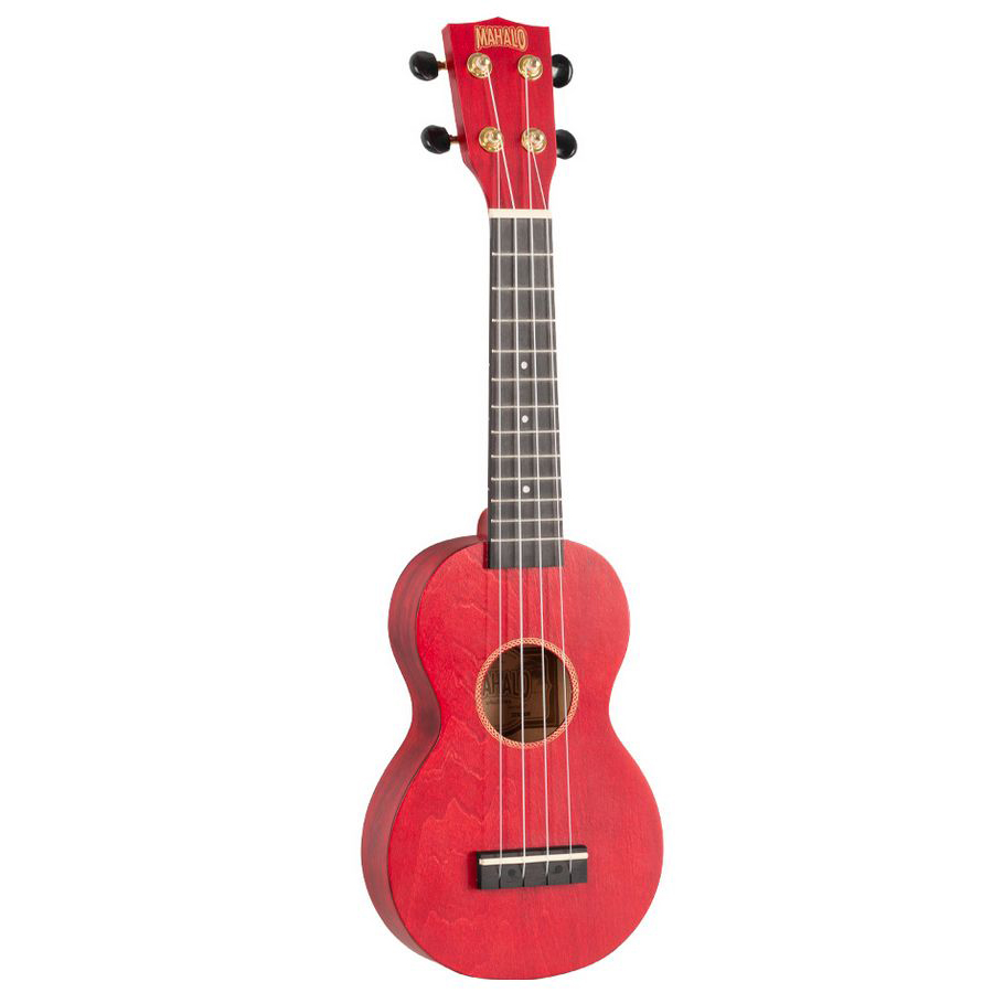 MAHALO MS1-TRD Sopranukulele Slim Line Transparent Red mit Tasche