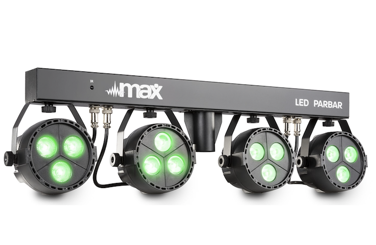 MAX PARTYBAR4 LED Party Lichtbar 4 Way  3x 4-IN-1 RGBW