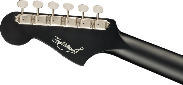 FENDER Joe Strummer Campfire Matt Schwarz neck back