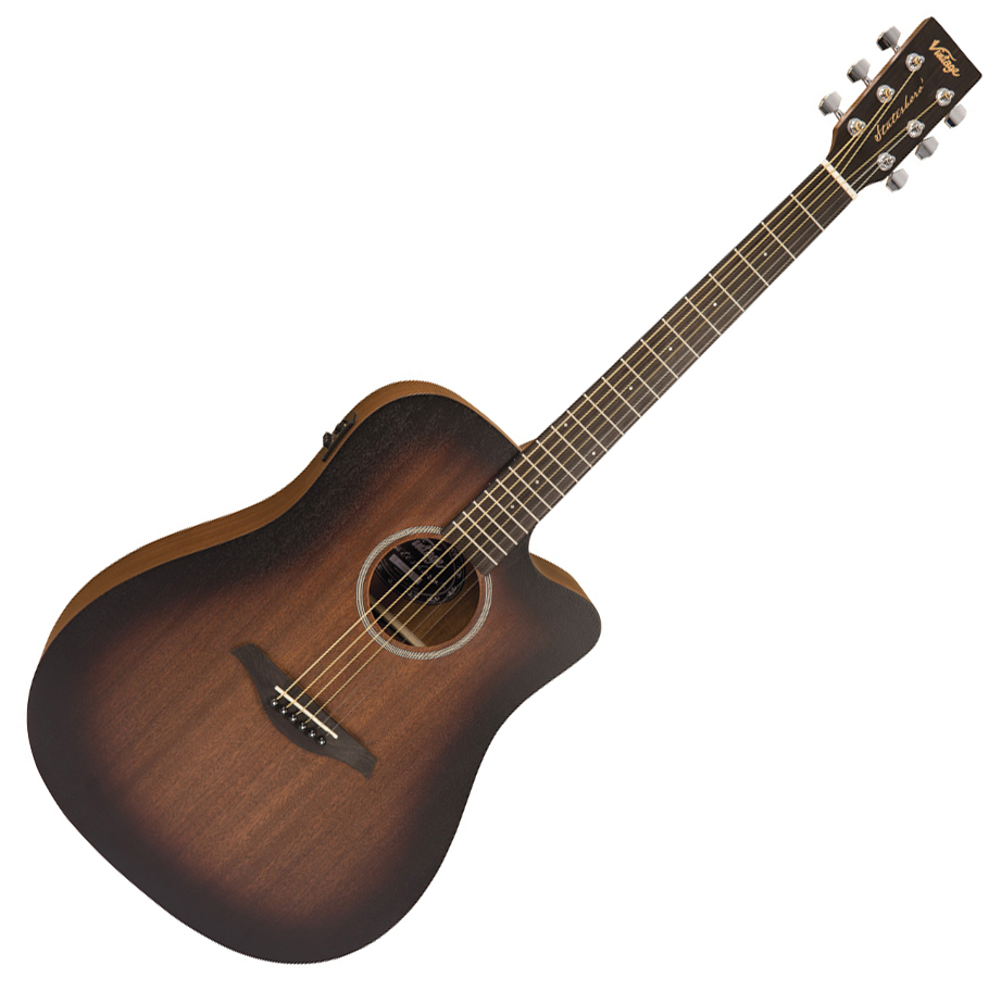 Vintage VE440WK Westerngitarre Whisky Sour