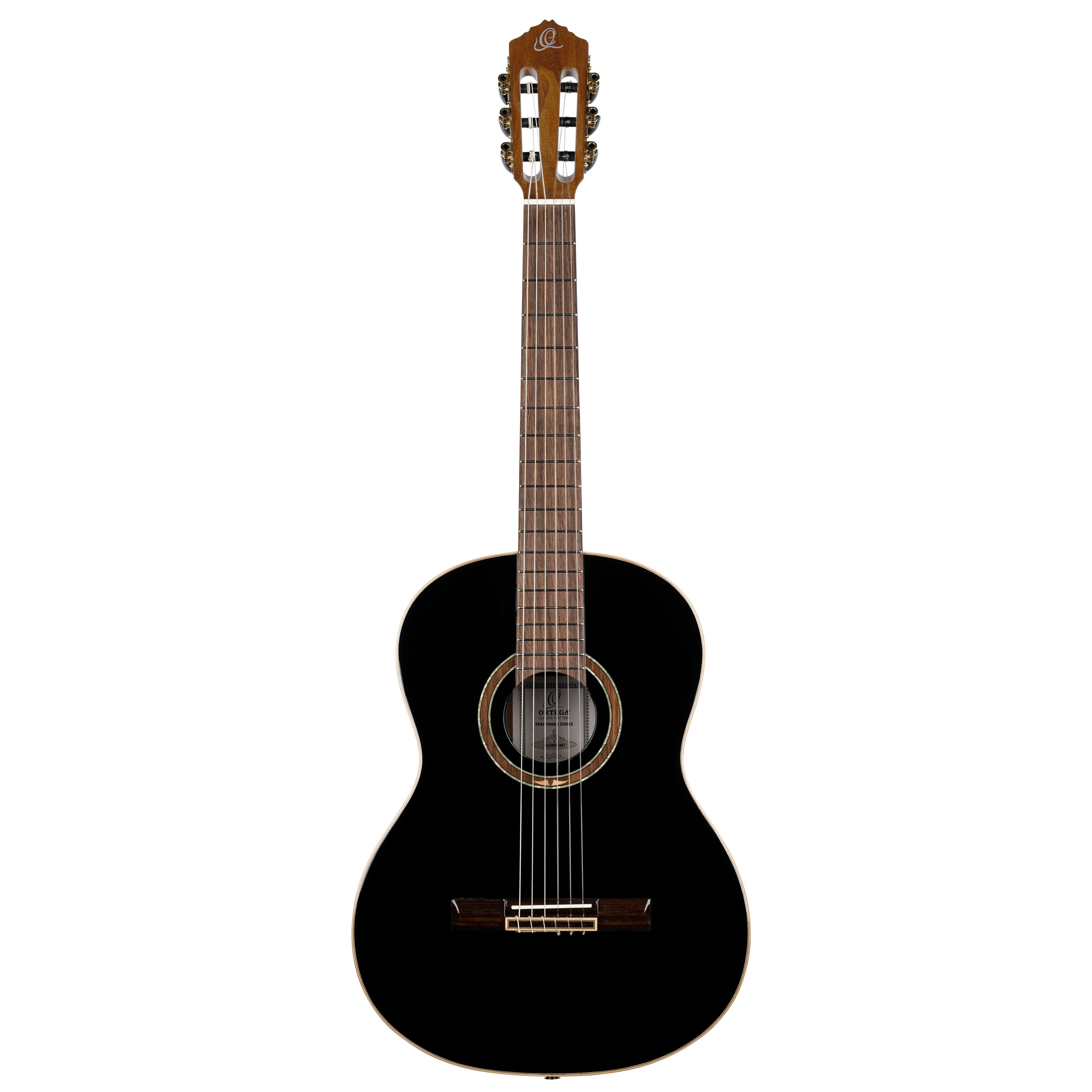 ORTEGA RE238SN-BKT Performer Series Konzertgitarre 6 String - Black + Bag