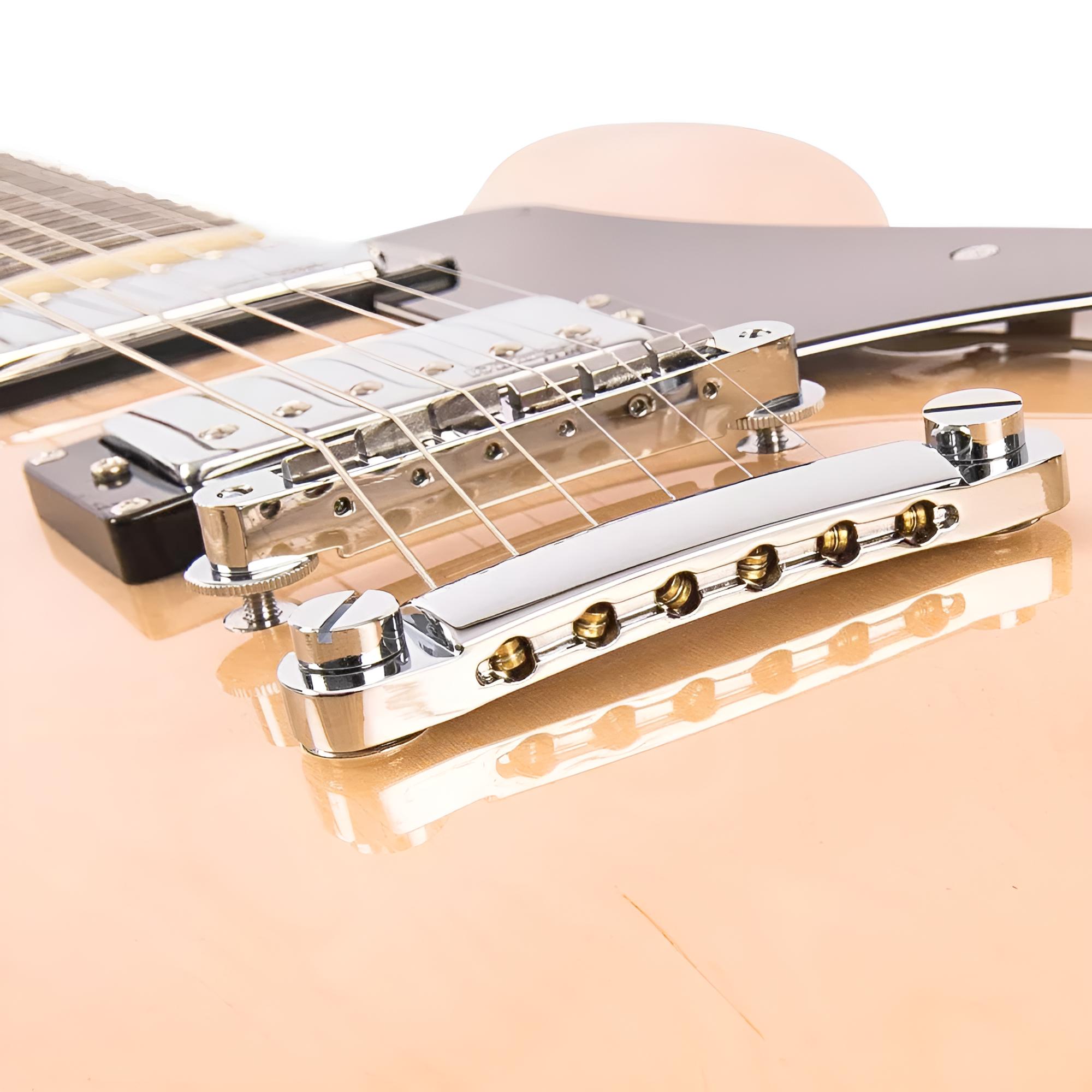 VINTAGE VSA500MP Natural Maple Semi Hollow Body E-Gitarre