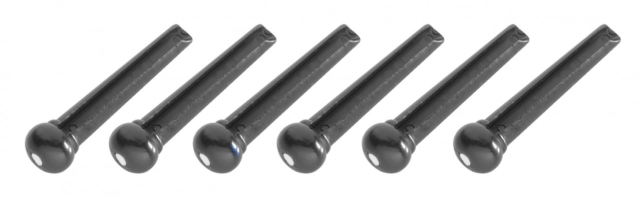 STAGG Bridge Pin Set Schwarz SP-PIWS-BK