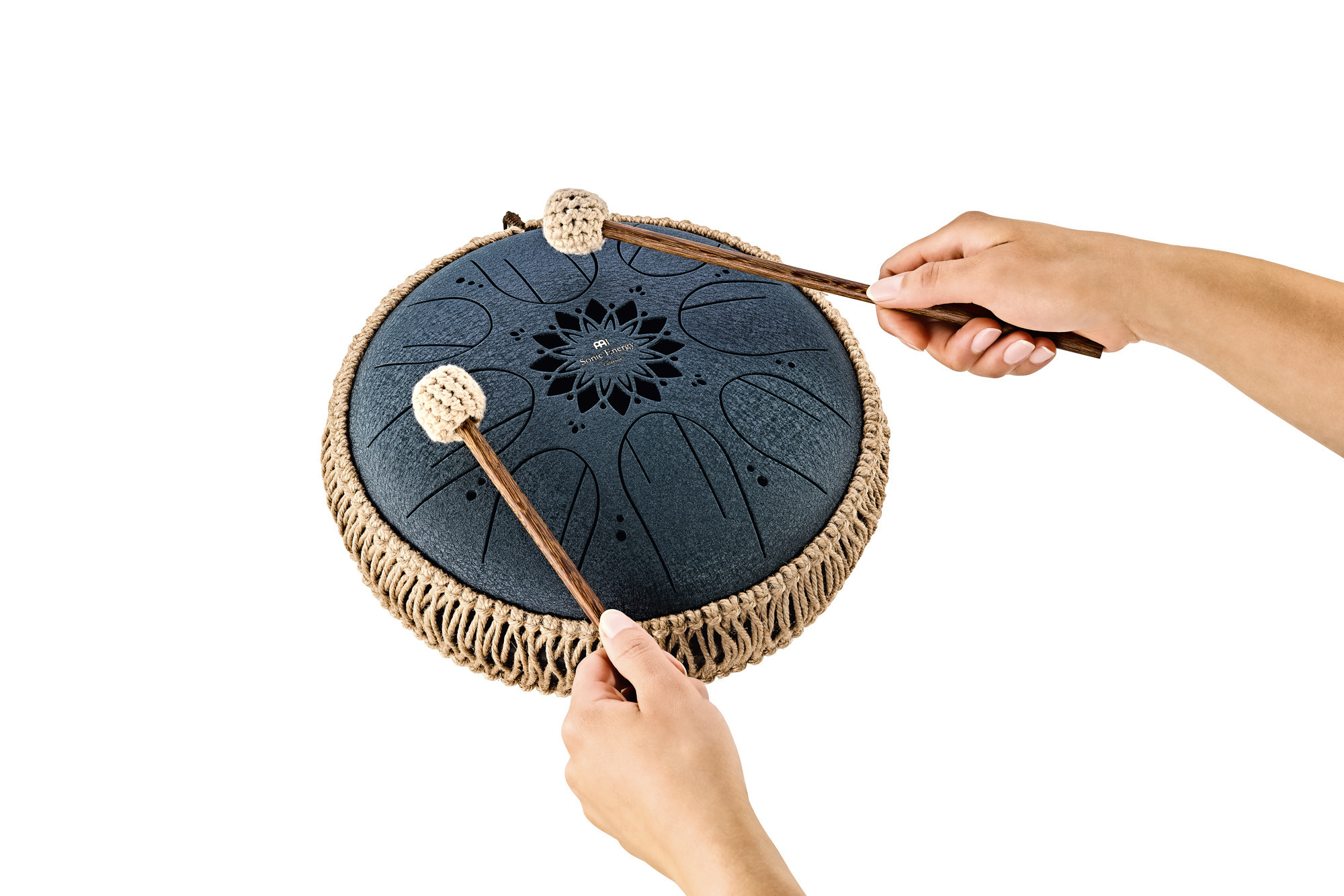 MEINL Sonic Energy MOSTD2NB  Medium Octave Steel Tongue Drum 10“ - C Moll - 8 Töne - 432 Hz - Navy Blue