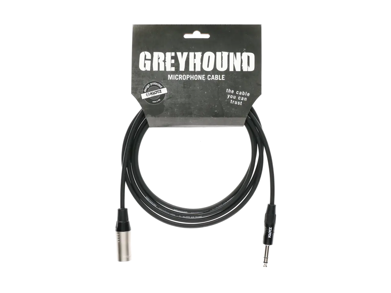 KLOTZ GRG1MP00.6 Greyhound Audiokabel 6,3 mm Klinke Stereo auf XLR Male 0,6 m