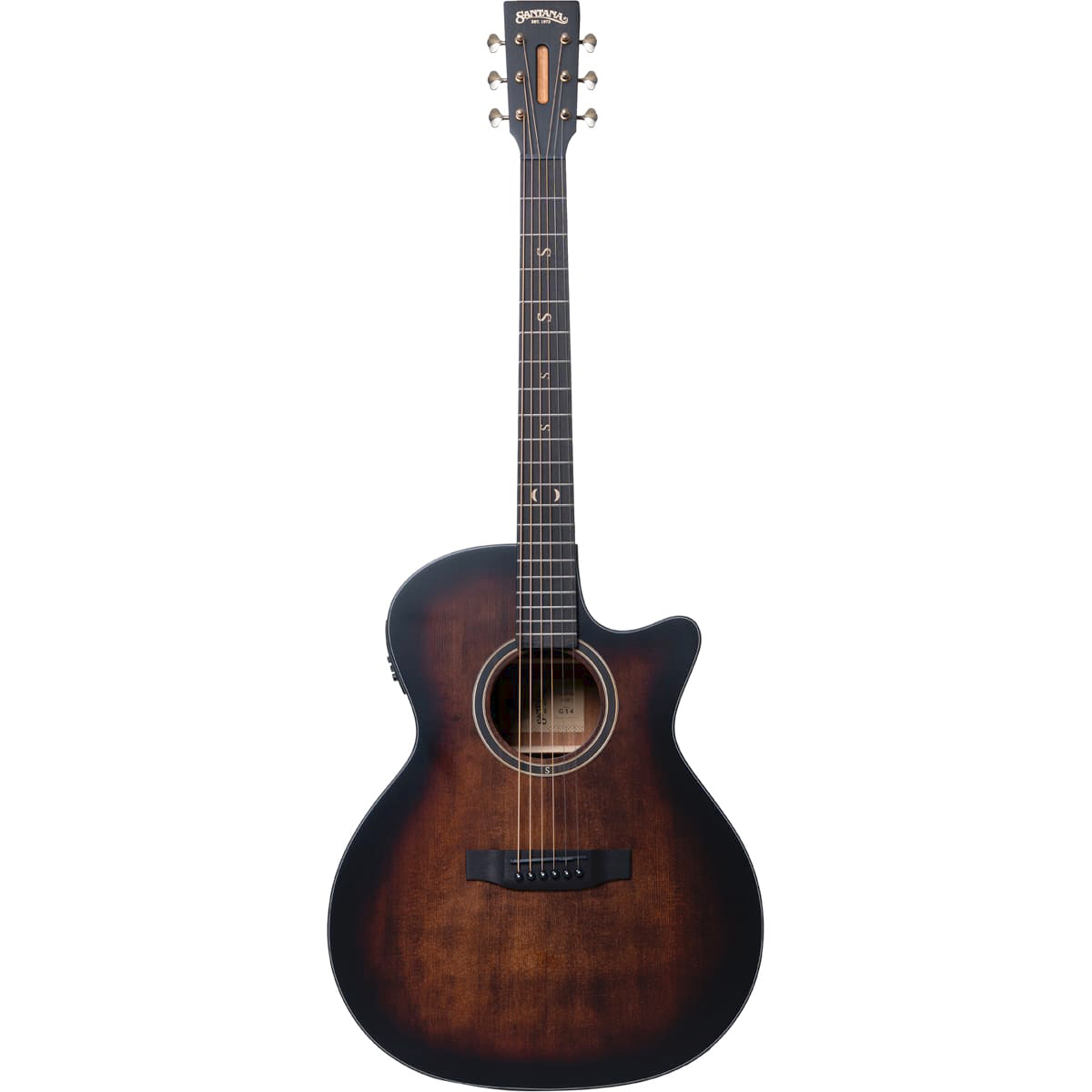 Santana PL G14 Brown Burst Satin Westerngitarre