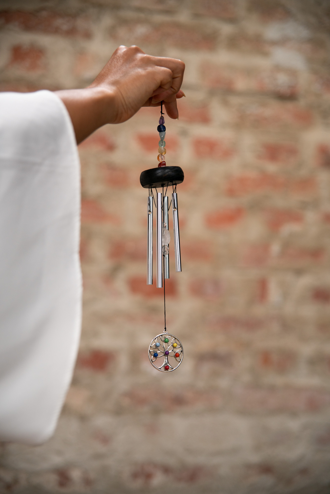 MEINL Sonic Energy Mini Tree of Life Chakra Chime 12"/30 cm - Silber TOLCC12MINI