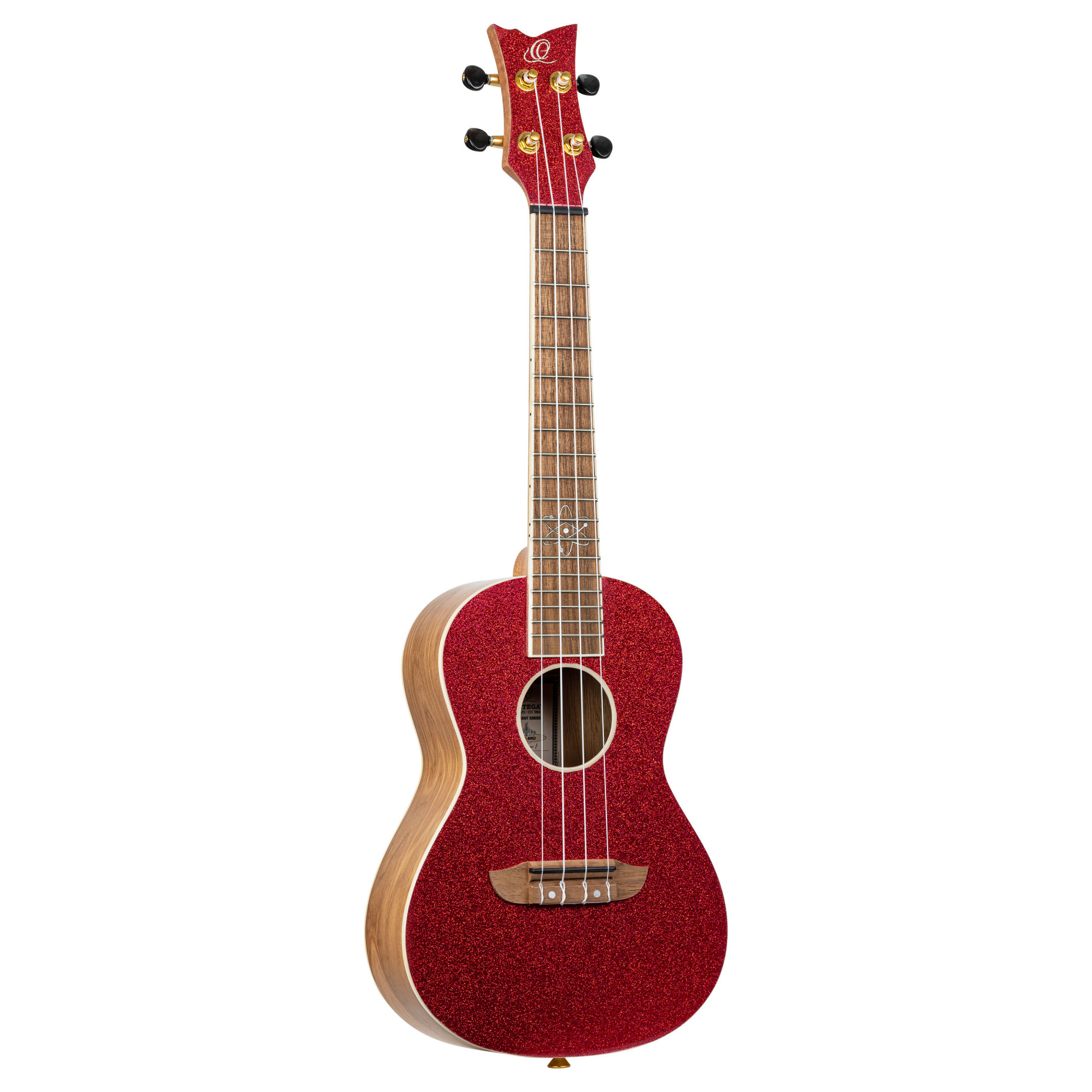 880a98b8-8f42-43e5-ac3d-d605e00ee1c8 ORTEGA Element Series Konzert Ukulele 4 String - Metallic Red + Bag