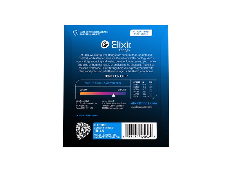 ELIXIR E-Gitarrensaiten Nanoweb Light 010-046 E12052