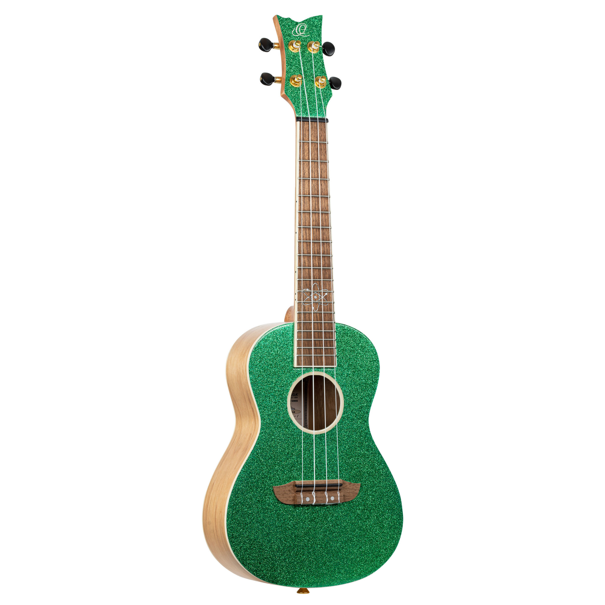 9bd56534-77f2-4cca-9eb4-8fbb99ddea8c ORTEGA Element Series Konzert Ukulele 4 String - Metallic Green + Bag