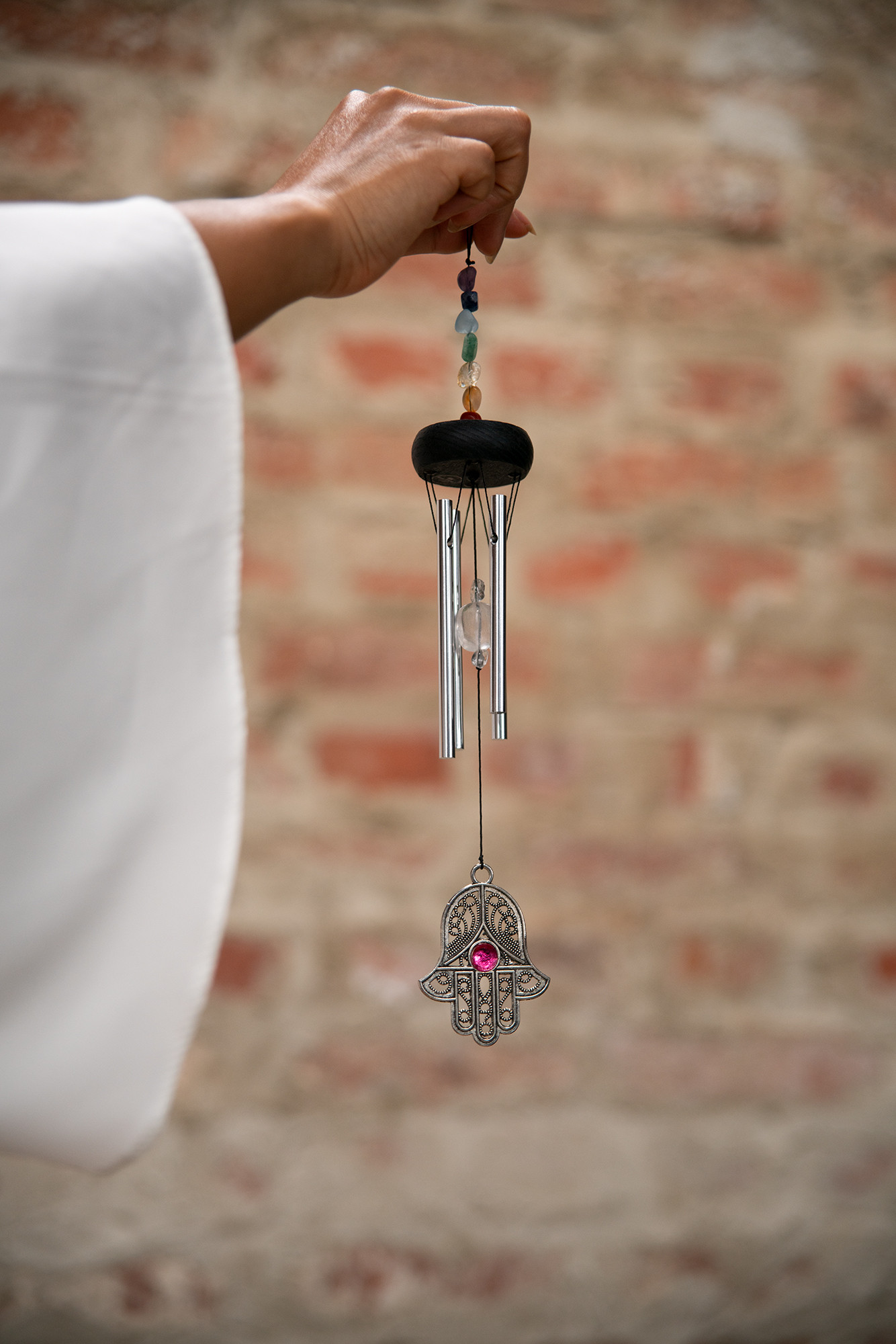 MEINL Sonic Energy Mini Hamsa Chakra Chime 12"/30 cm - Silber HCC12MINI