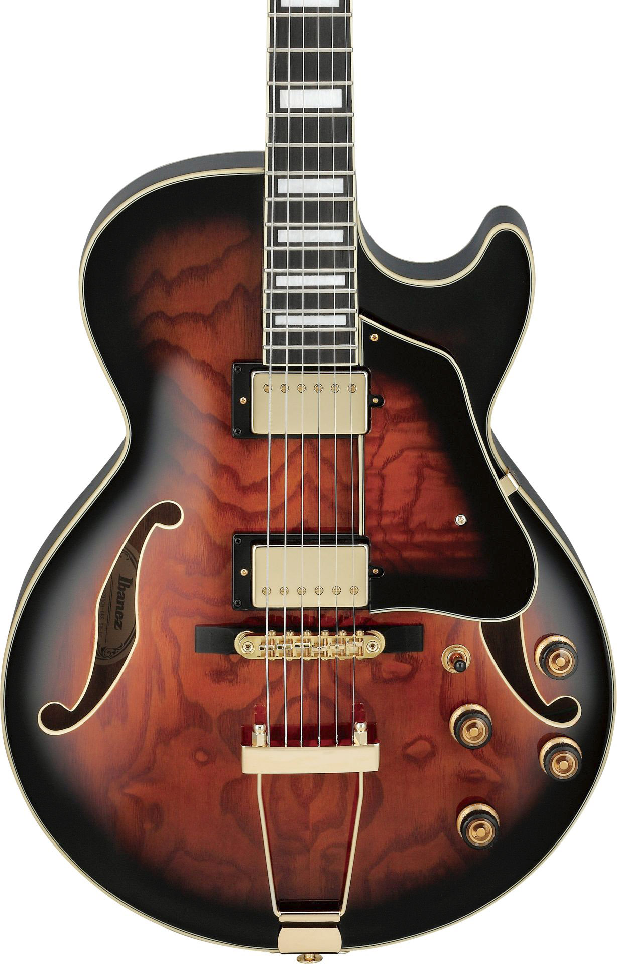 IBANEZ AG95QA Artcore Expressionist Hollowbody Gitarre - Desert Brown Sunburst