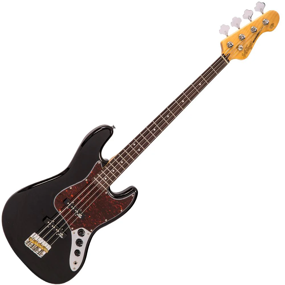 VINTAGE Reissued Bass VJ74BLK