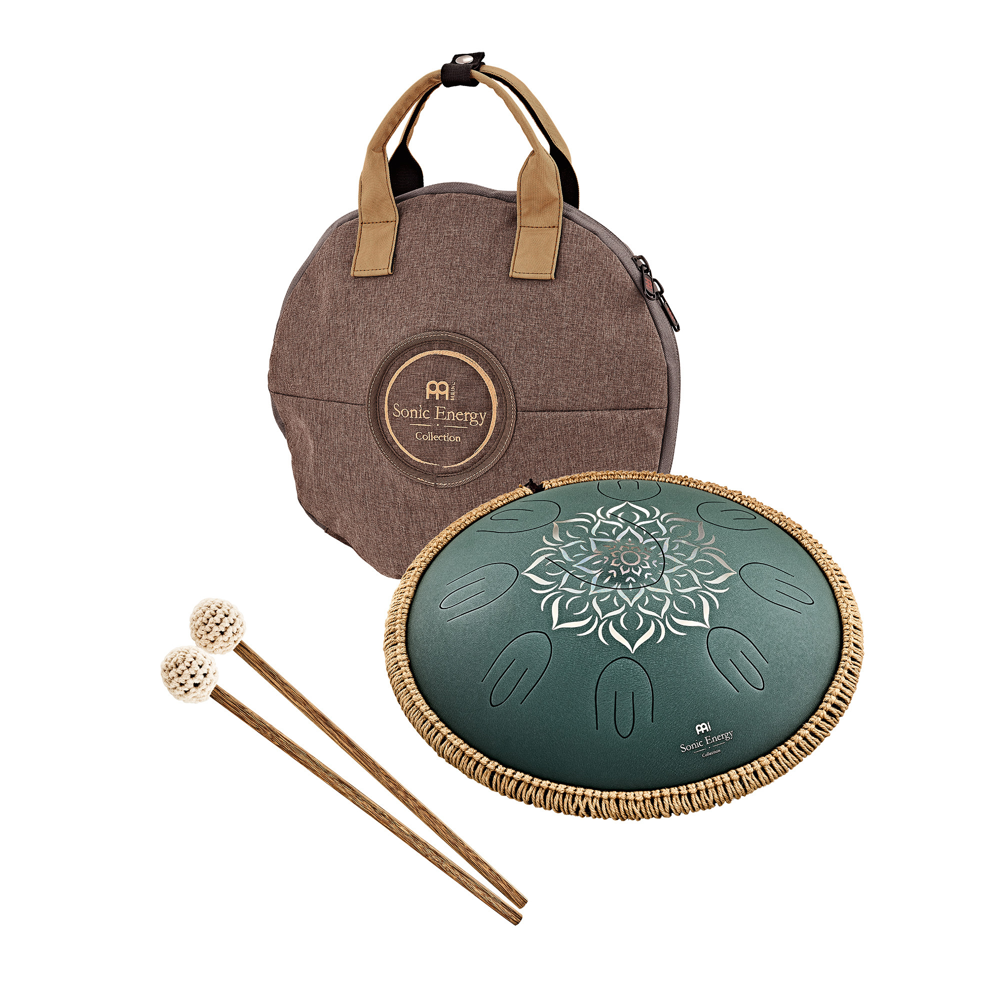 MEINL Sonic Energy OSTD3DGE  16" Octave Steel Tongue Drum, F Dur, 9 Töne, 432 Hz