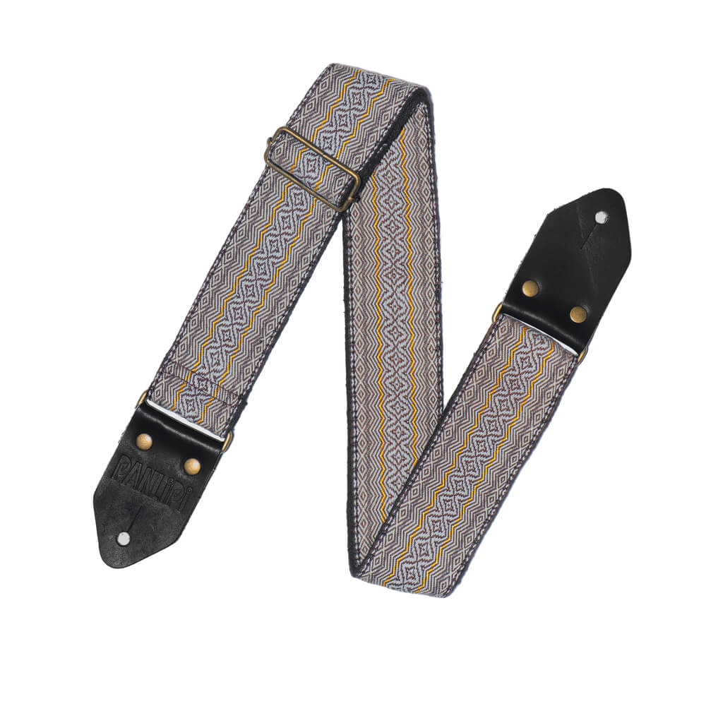PANLIPI KAL31 Kalinga 5x140cm Guitar Strap Yellow, Gray