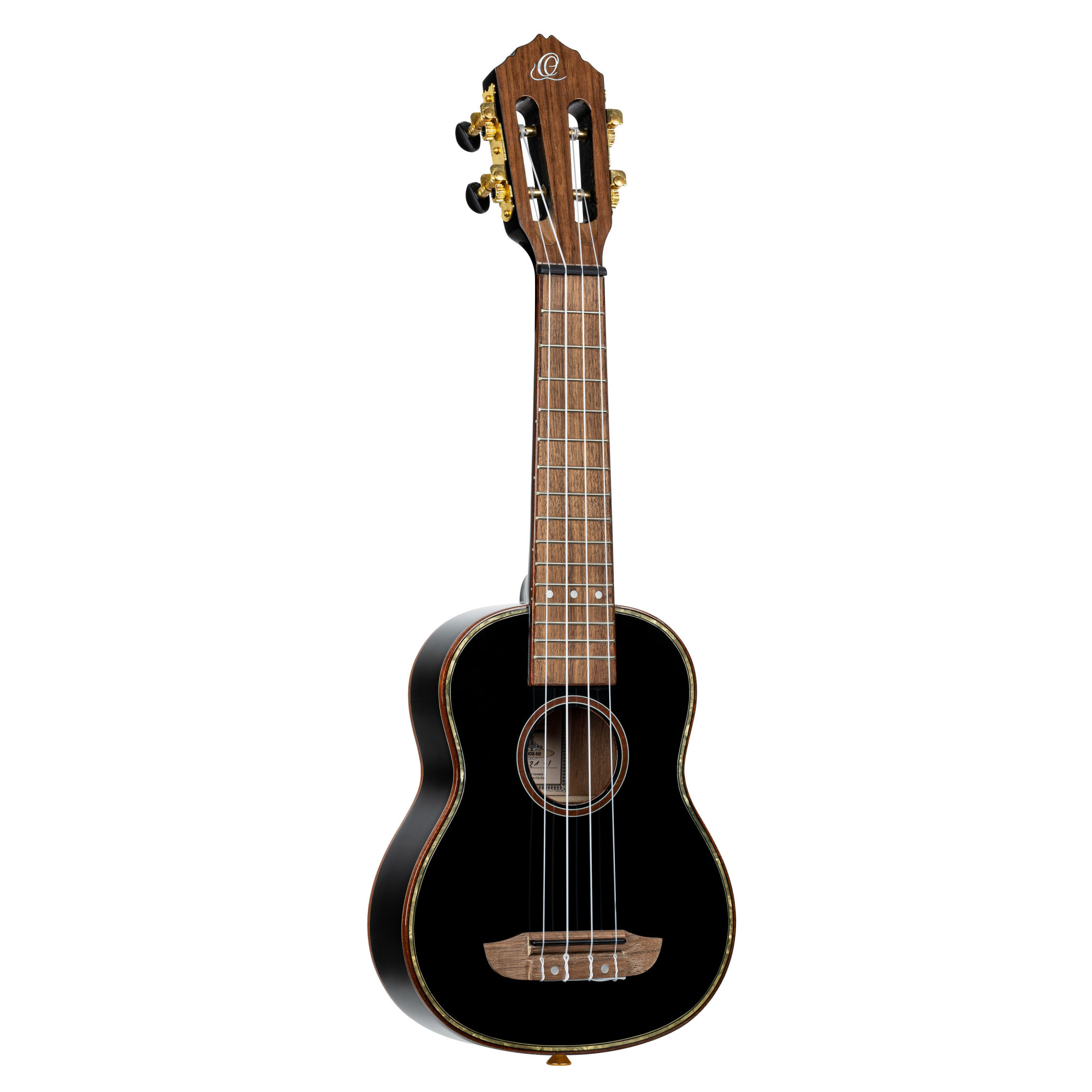 b67e03cd-2bed-4f49-ba87-3a0f8172b307 ORTEGA Onyx Series Sopran Ukulele 4 String - All Gloss Black + Bag
