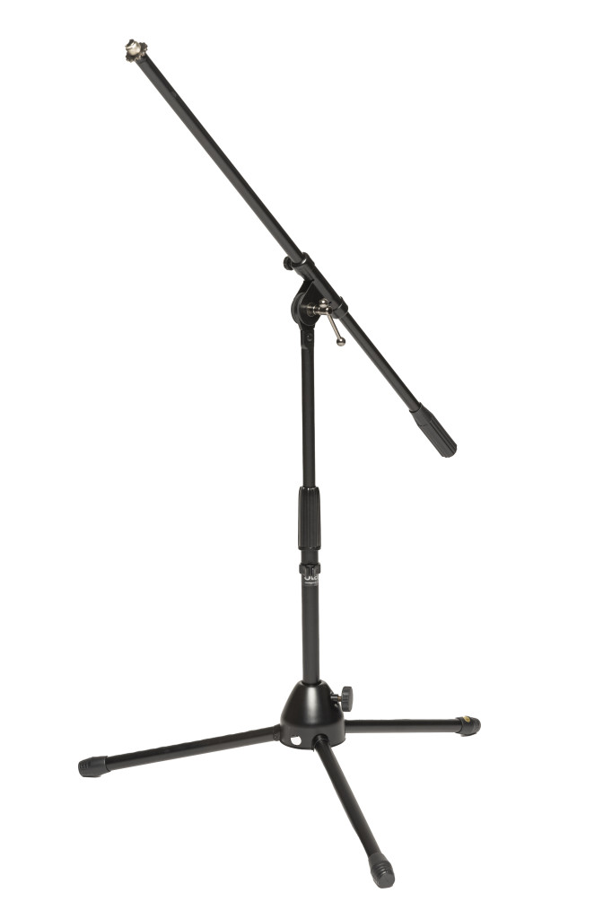 STAGG MIS-0804BK 2-teiliger Mikrofonständer mit einklappbaren Füßen