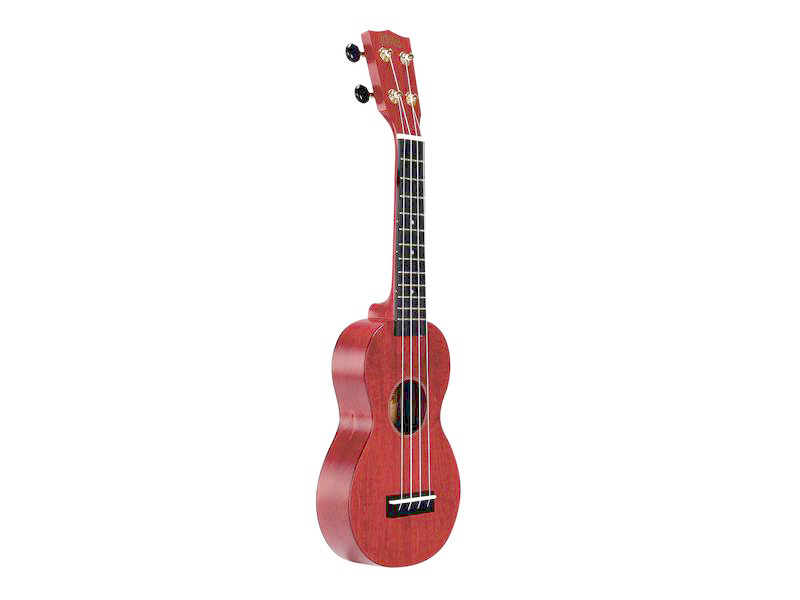 MAHALO MS1-TRD Sopranukulele Slim Line Transparent Red mit Tasche