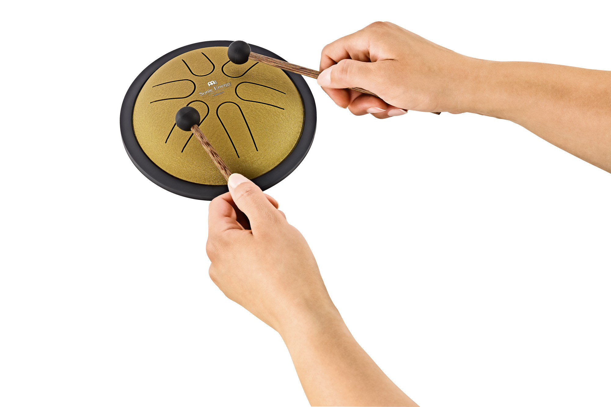 MEINL Sonic Energy MSTD3G  Mini Steel Tongue Drum 6" - H Dur - 6 Töne - 440 Hz - Gold