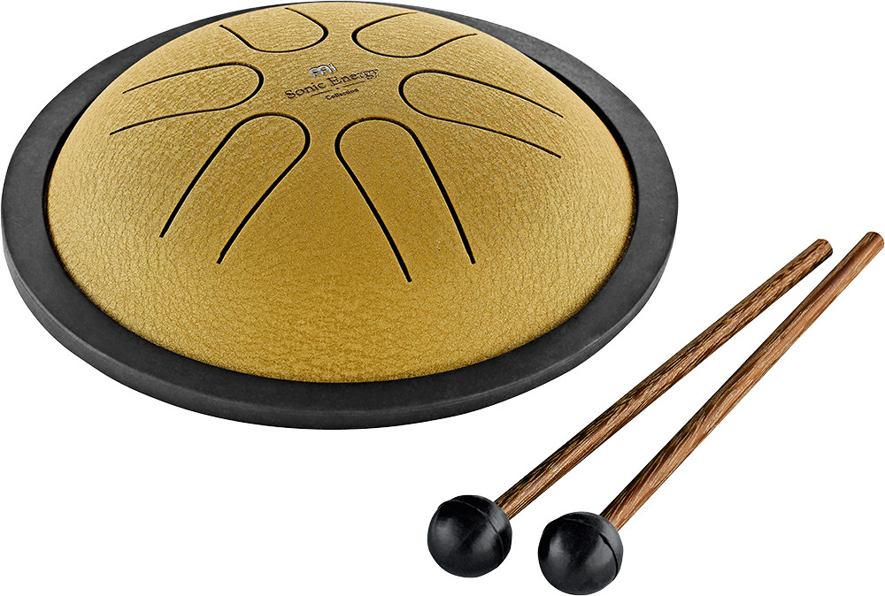 MEINL Sonic Energy MSTD3G  Mini Steel Tongue Drum 6" - H Dur - 6 Töne - 440 Hz - Gold