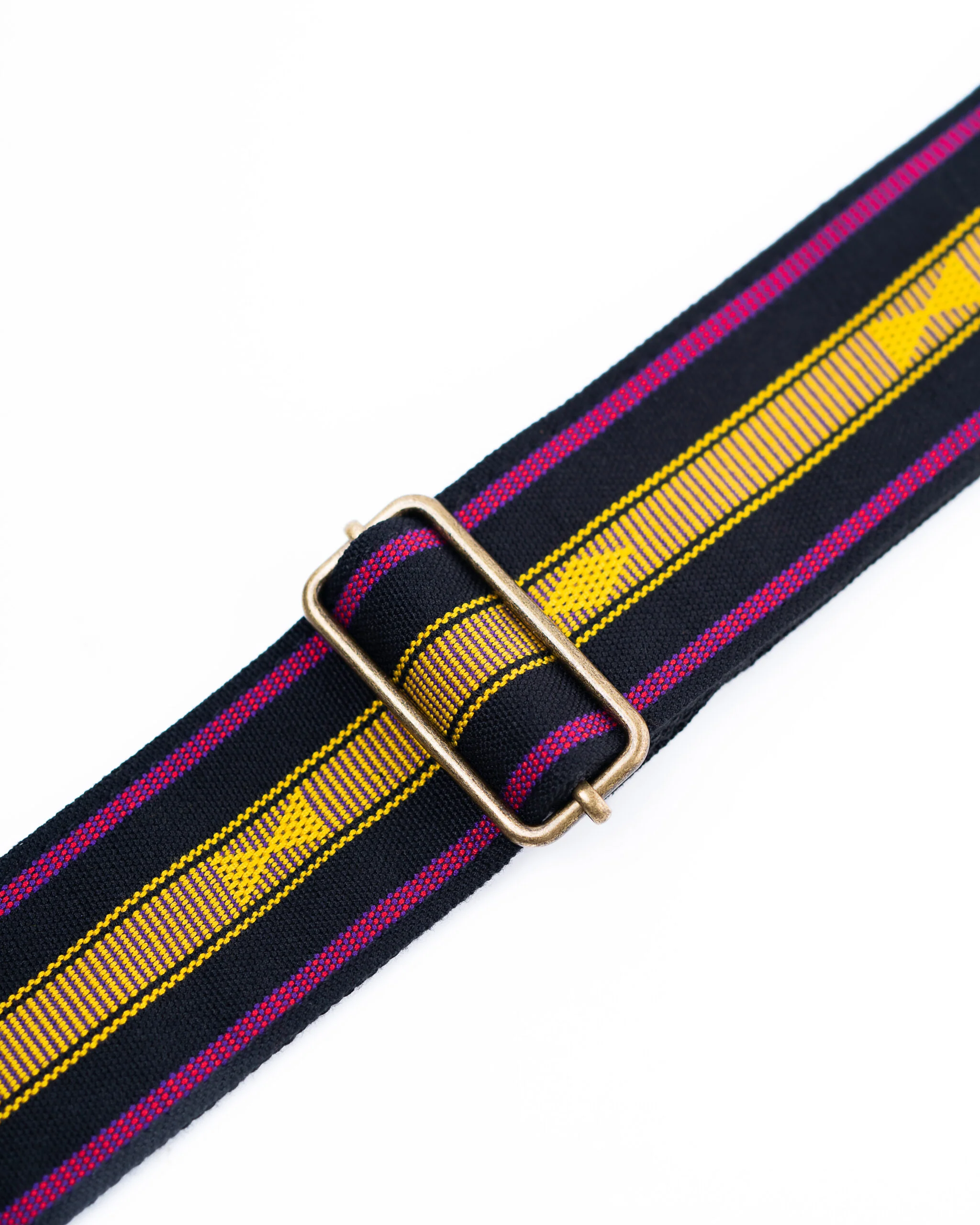 PANLIPI SAG16A Sagada 5x140cm Guitar Strap Black Gold