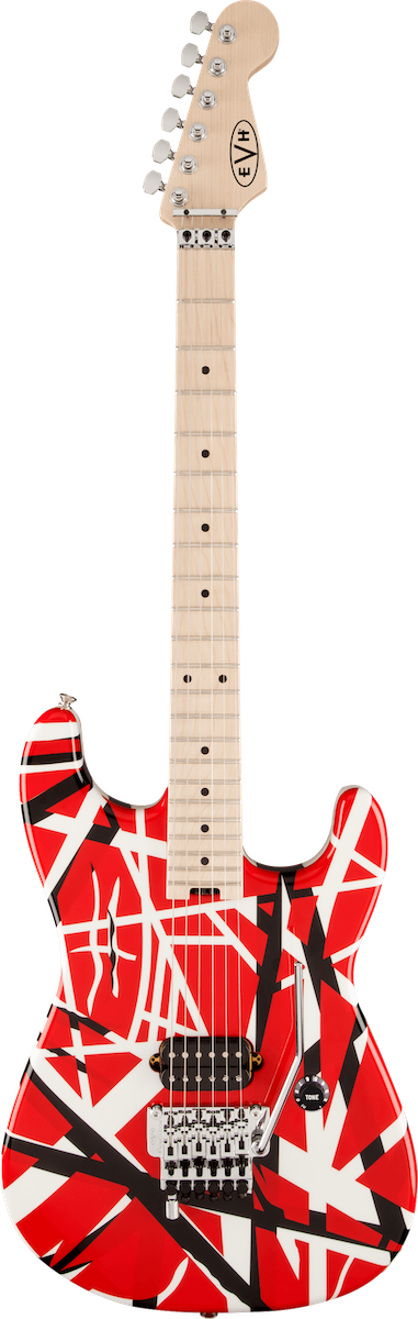EVH_striped_series_red_black_stripes EVH Striped Series Red with Black Stripes
