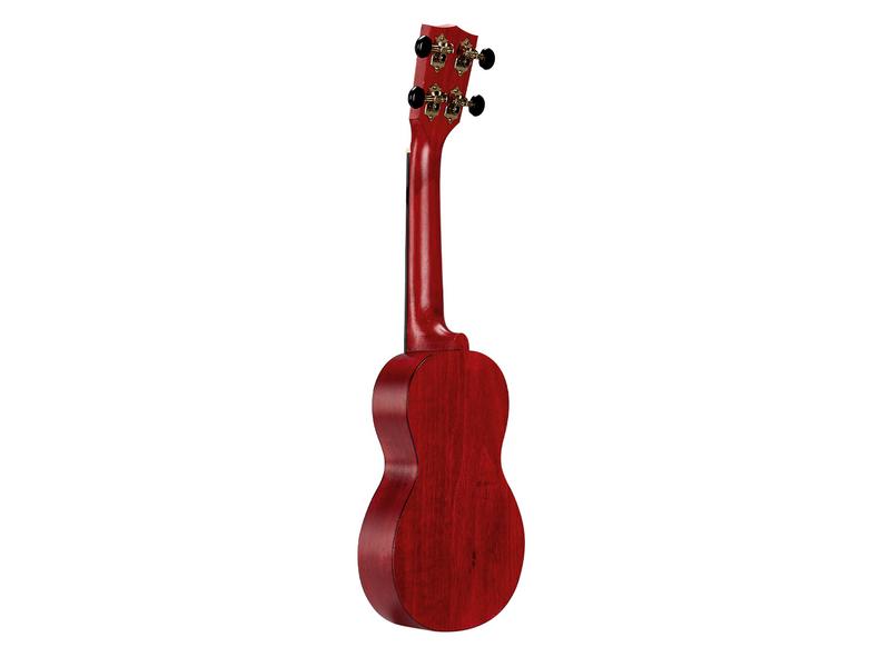 MAHALO MS1-TRD Sopranukulele Slim Line Transparent Red mit Tasche