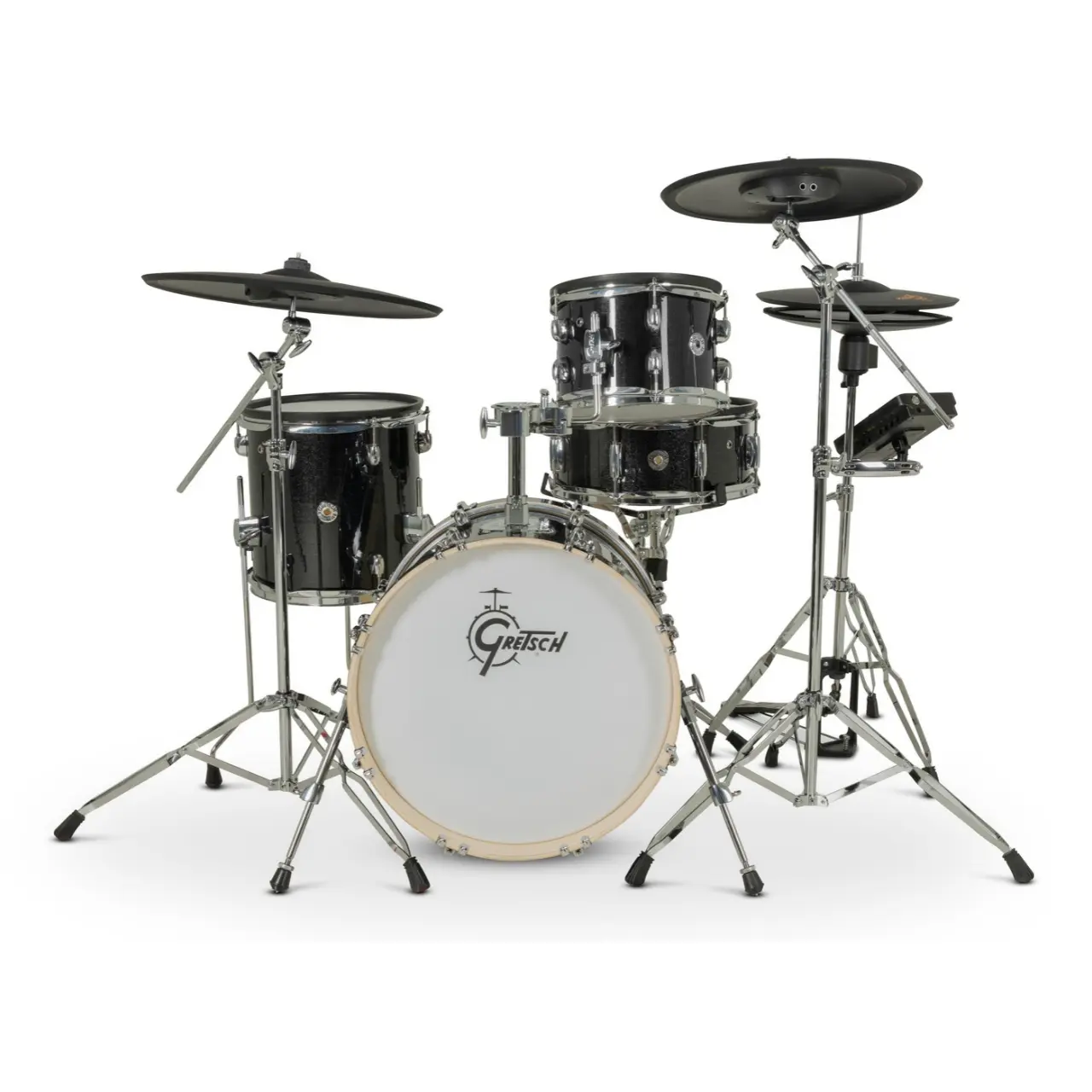 GRETSCH Catalina EVO 4 Piece Kit - Black Sparkle - E-Drumset