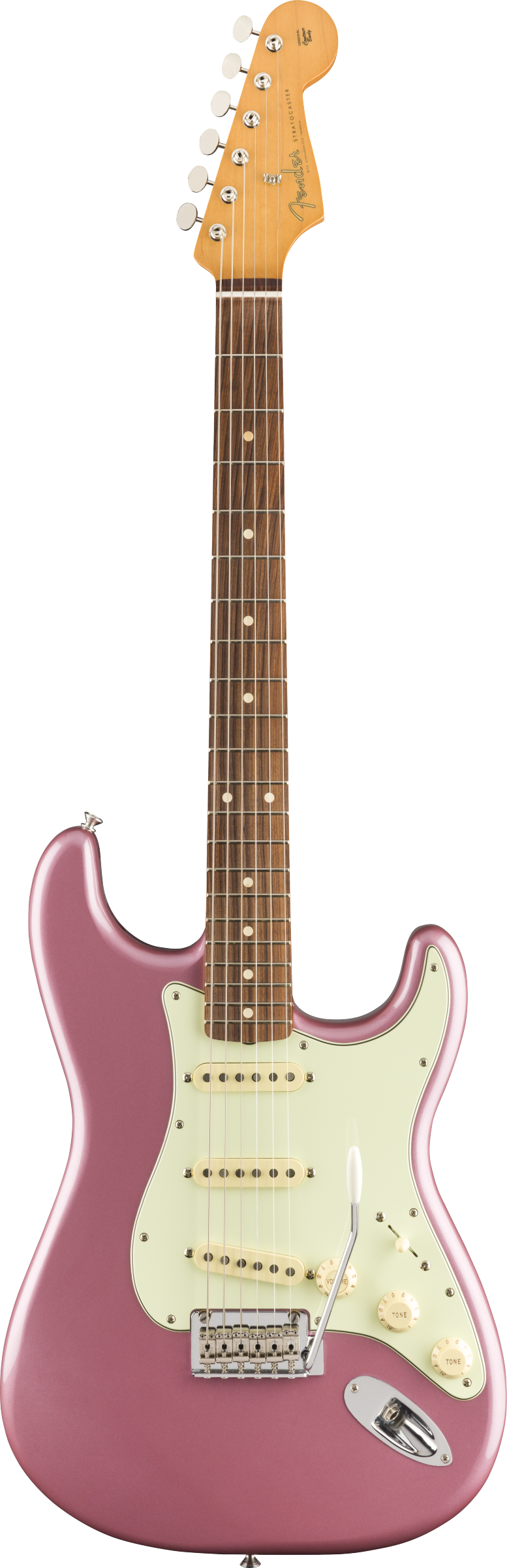 0149993366_gtr_frt_001_rr FENDER Vintera '60s Stratocaster Modified, Pau Ferro Fingerboard, Burgundy Mist Metallic