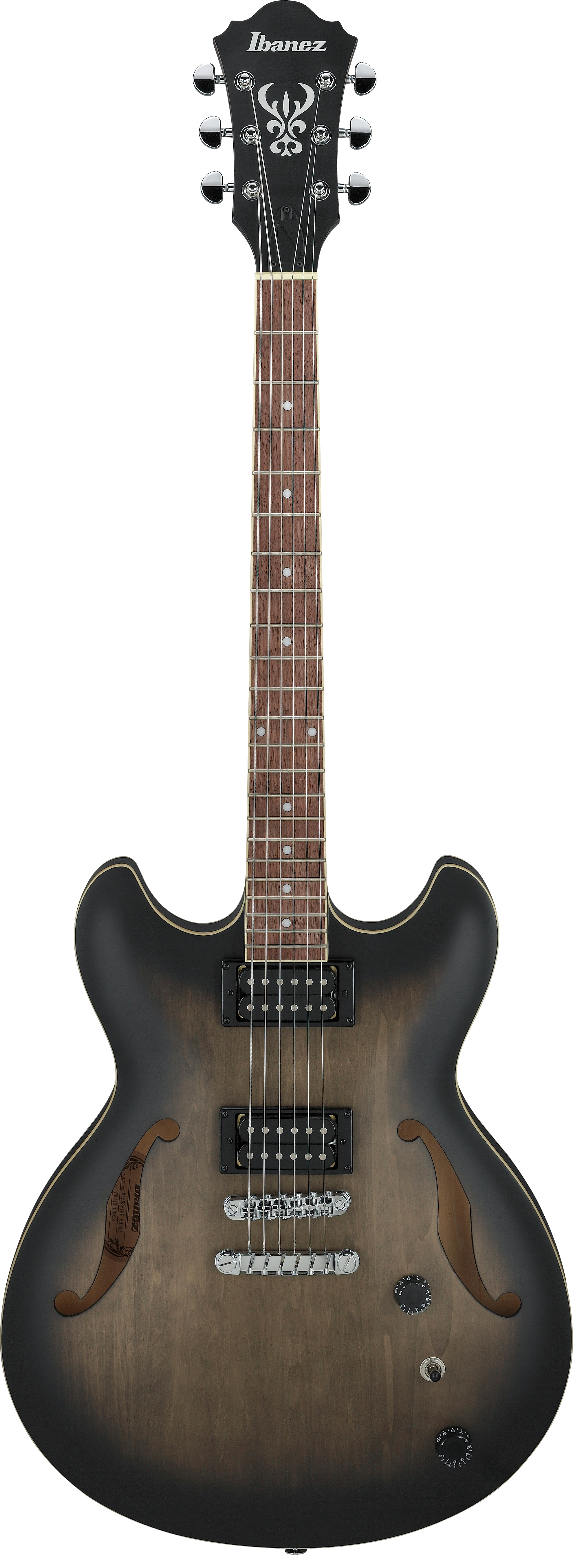 IBANEZ AS53 Artcore Hollowbody Gitarre 6-String - Transparent Black Flat