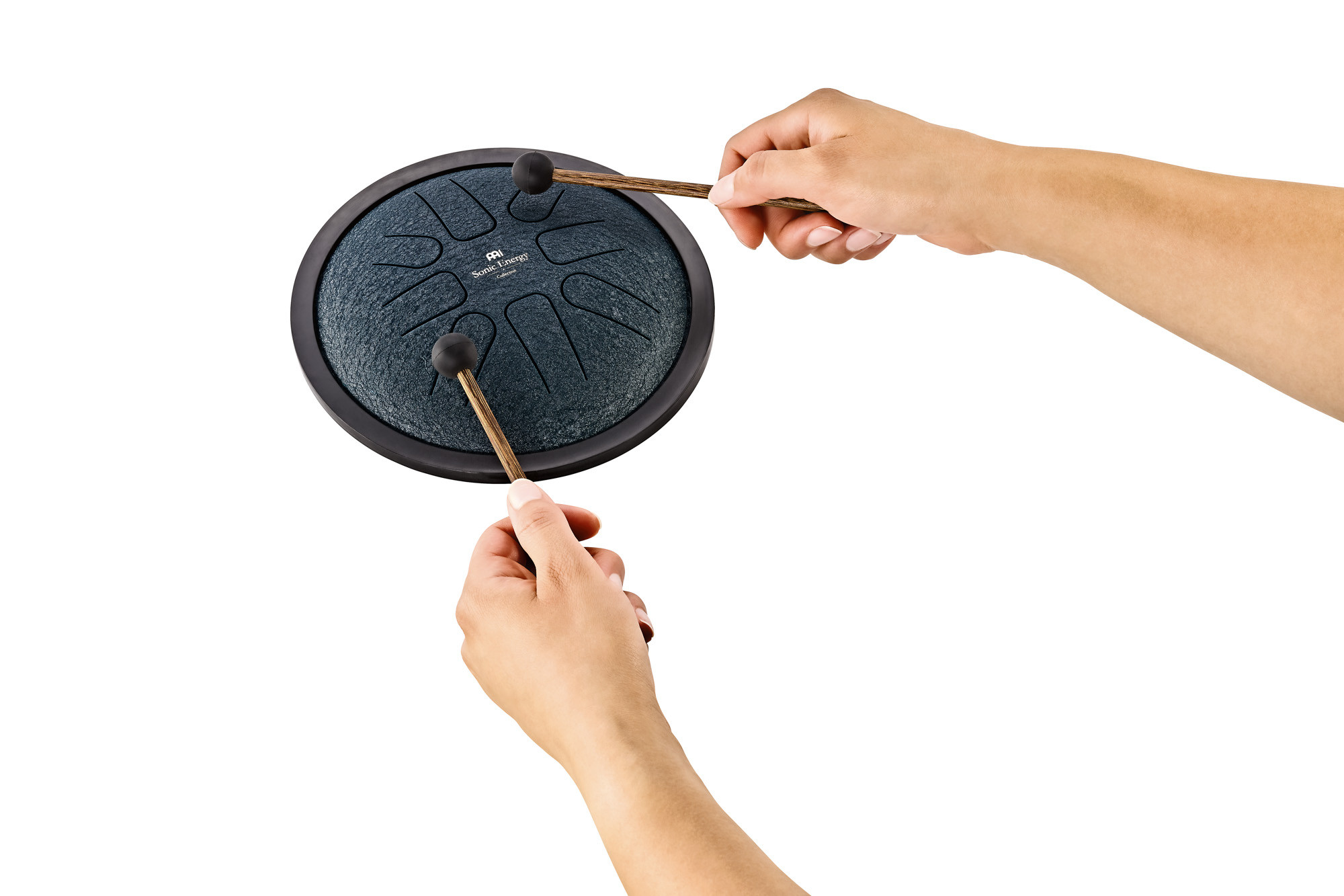 MEINL SSTD2NB Sonic Energy Small Steel Tongue Drum 7" – G Moll, 440 Hz, Marineblau