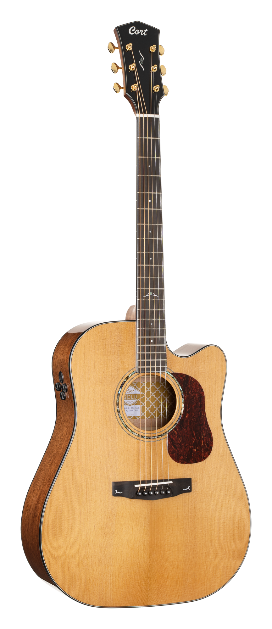 COGODC6NG_web_original CORT Westerngitarre, GOLD DC6, Natur, Preamp, Softcase