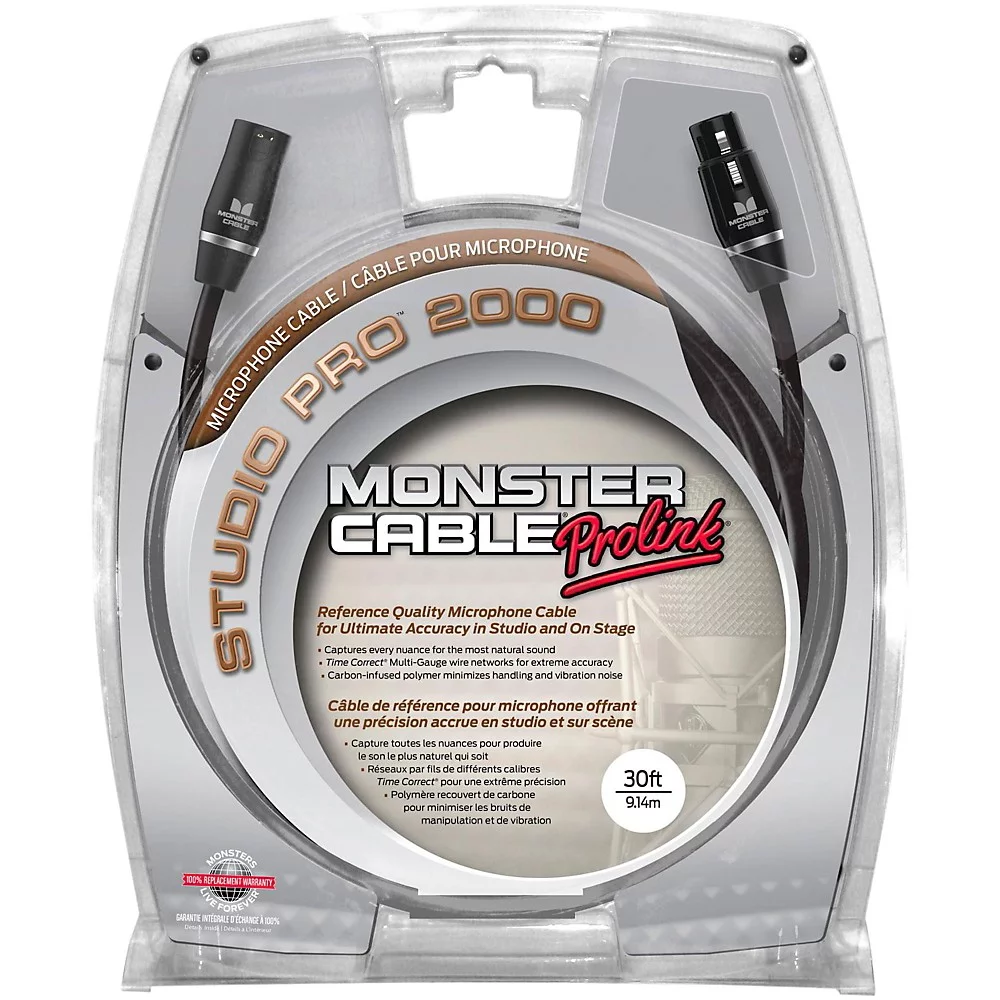 MONSTER StudioPro 2000 30 m 9 m XLR Mikrofonkabel