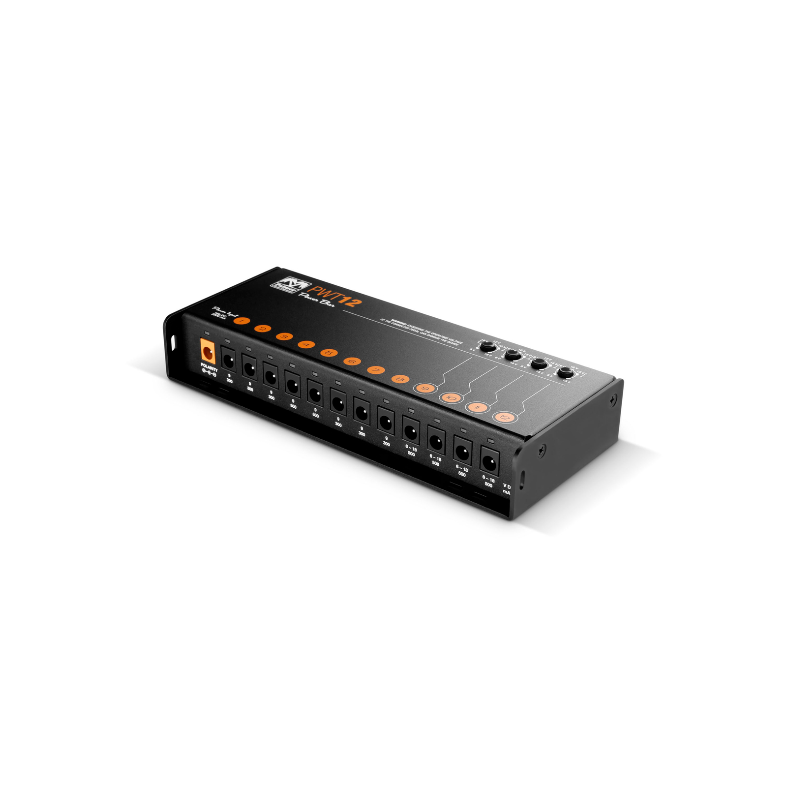 PALMER PWT12MK2 Universal Pedalboard Netzteil 12 Ausgängen