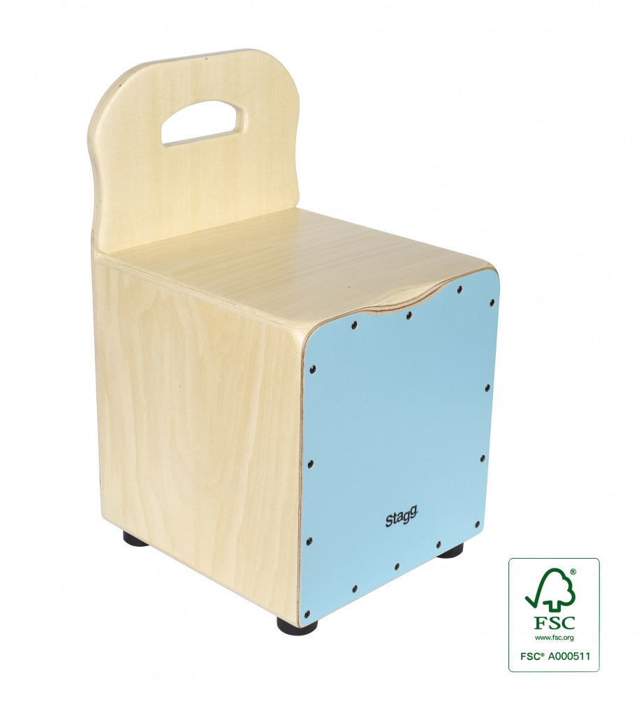 STAGG CAJ-KID-BL Kids Cajon Blau - Cajon für Kinder