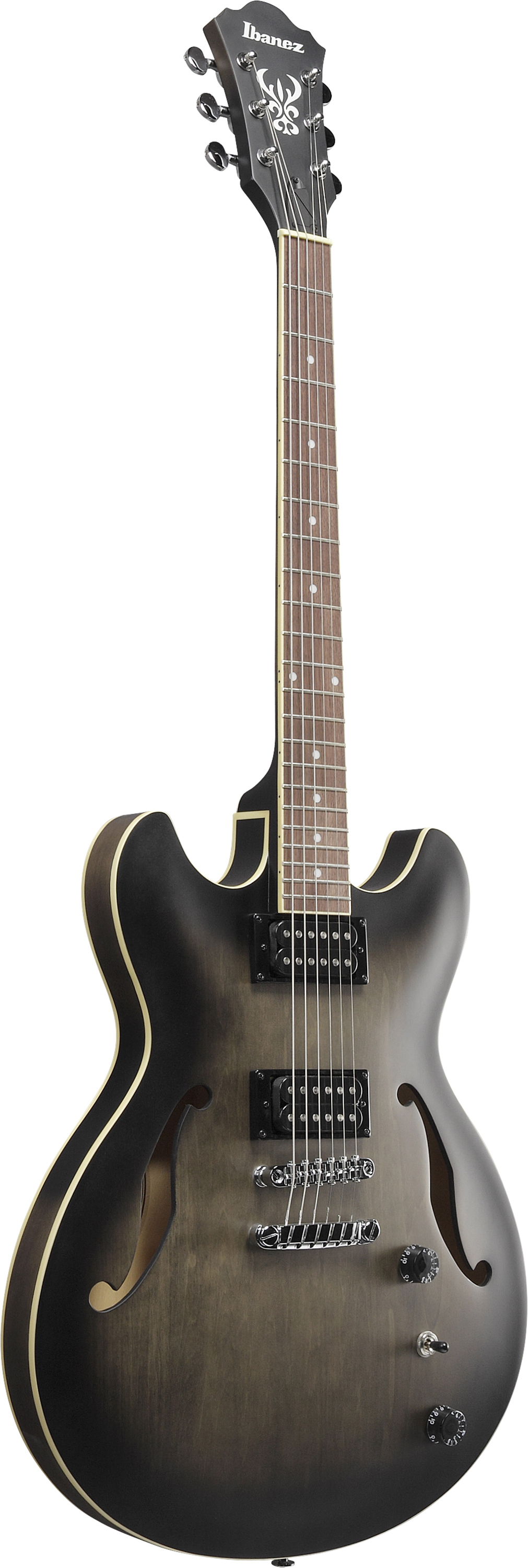 IBANEZ AS53 Artcore Hollowbody Gitarre 6-String - Transparent Black Flat