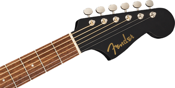 FENDER Joe Strummer Campfire Matt Schwarz neck front