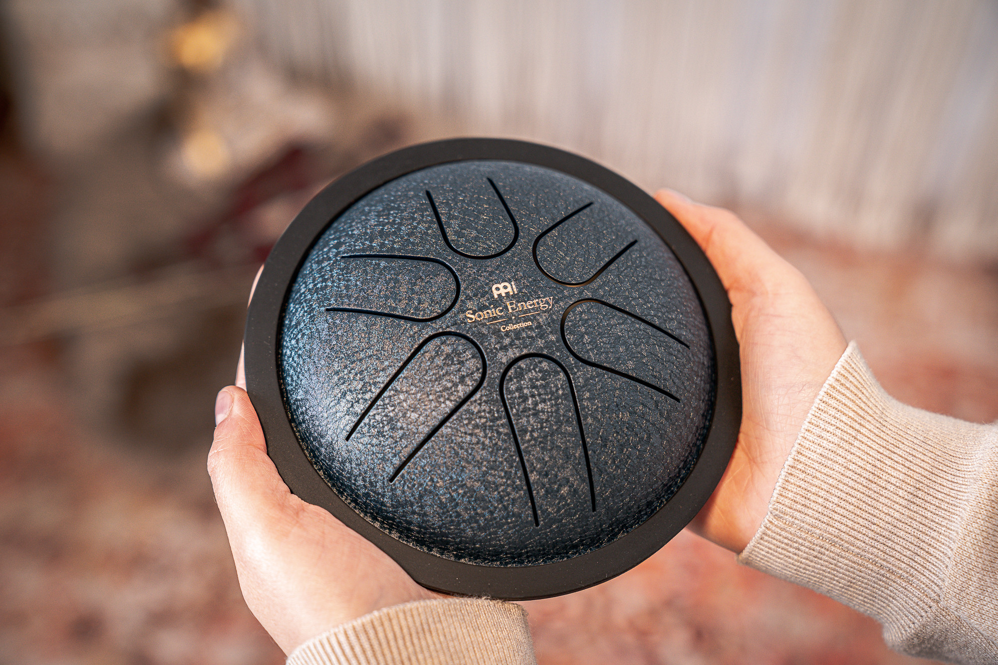 MEINL Sonic Energy MSTD2NB  Mini Steel Tongue Drum 6" - A Dur - 6 Töne - 440Hz - Marineblau