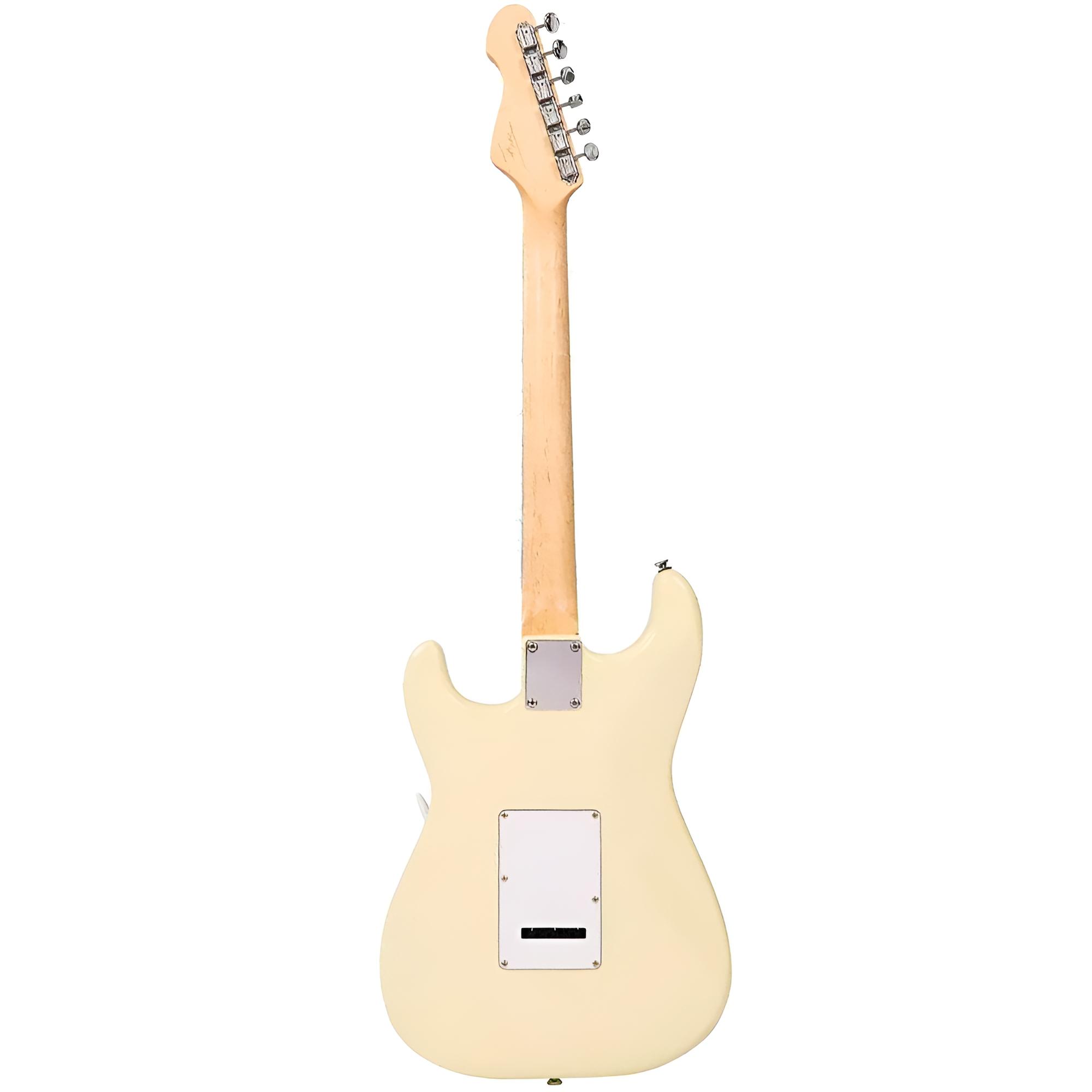 VINTAGE Reissued V6VW Vintage White ST-Style E-Gitarre