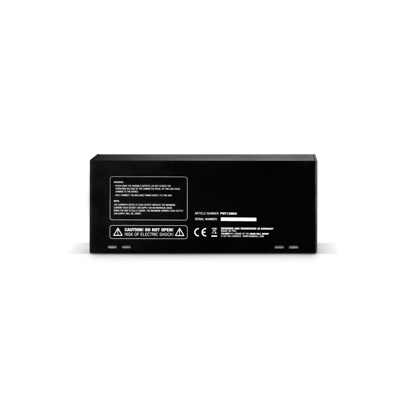 PALMER PWT12MK2 Universal Pedalboard Netzteil 12 Ausgängen