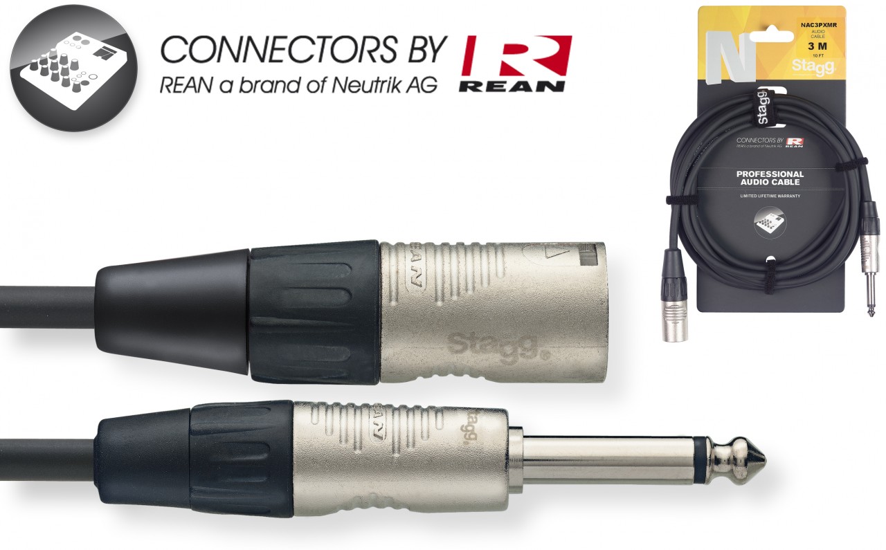 STAGG Audiokabel NAC6PXMR Klim-XLRm DLX