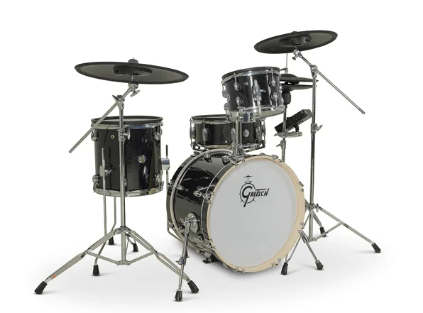 GRETSCH Catalina EVO 4 Piece Kit - Black Sparkle - E-Drumset