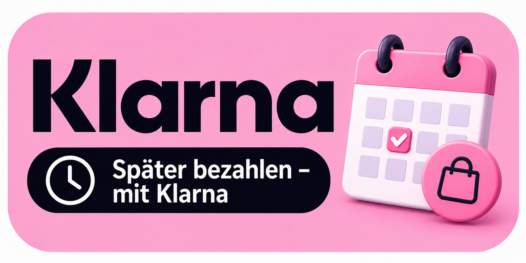 später bezahlen - mit Klarna